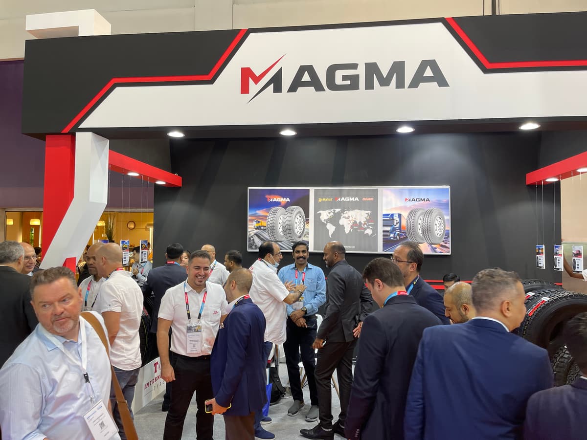 Buyers at the MAGMA stand
